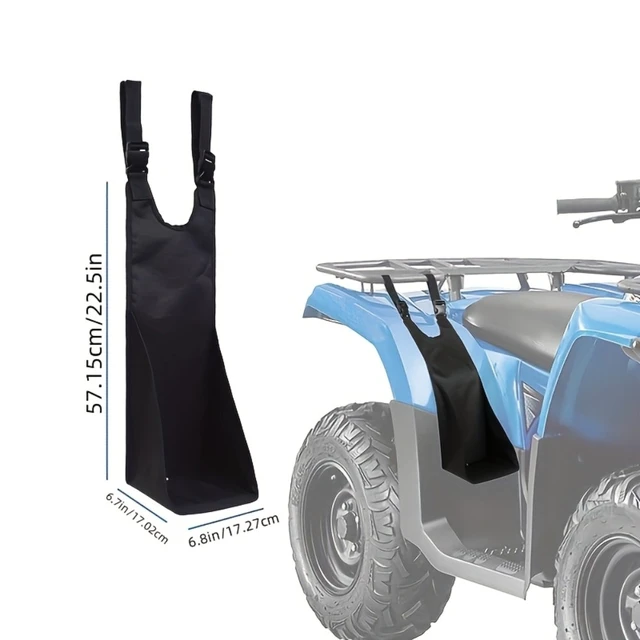 Alt view image 4 of 7 - Durable Polyester Adjustable Footrest Bag, Black Outdoor Protective Storage Bag, Suitable for Beach, Off-Road Vehicles and Outdoor Activities