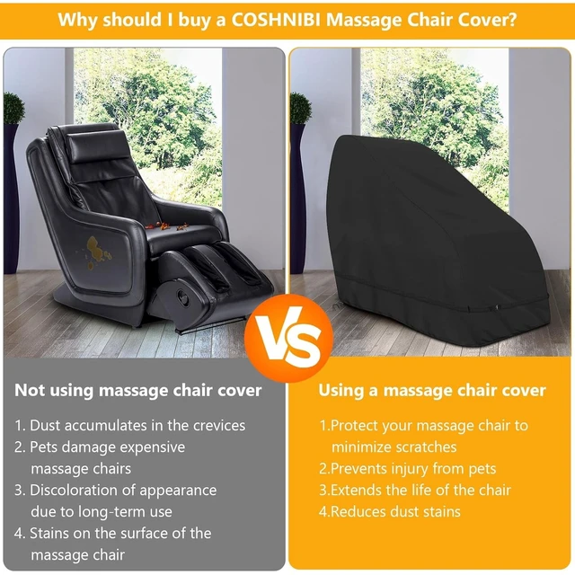Alt view image 3 of 7 - Thickened 210D Oxford Cloth Massage Chair Cover, Waterproof Dustproof All-Round Protective Cover, Indoor Outdoor Universal Zero Gravity Armchair Game Recliner Protector