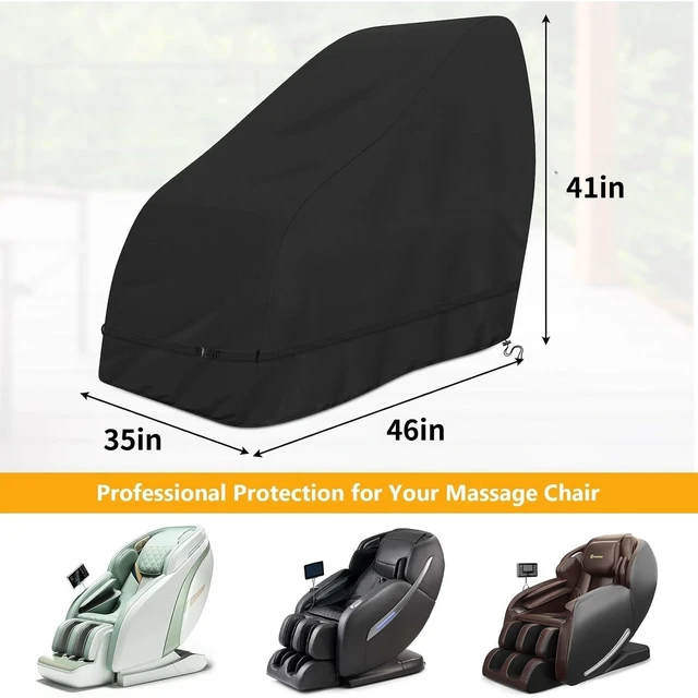 Alt view image 4 of 7 - Thickened 210D Oxford Cloth Massage Chair Cover, Waterproof Dustproof All-Round Protective Cover, Indoor Outdoor Universal Zero Gravity Armchair Game Recliner Protector