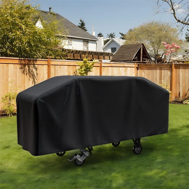Alt view image 6 of 6 - Patio BBQ Grill Dustproof Protective Cover, Universal Waterproof Flat Top Griddle Cover, Weather Resistant Outdoor Griddle Cover Compatible with Blackstone Griddle