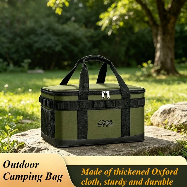 Alt view image 2 of 6 - Multifunctional Outdoor Camping Bag, Large Capacity Portable Travel Storage Bag, Sturdy Durable Camping Gear Bag with Stylish Appearance