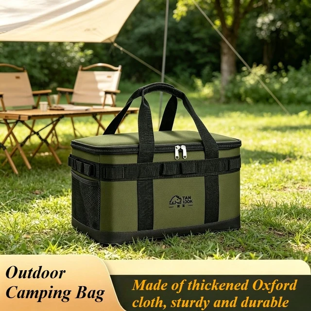 Alt view image 4 of 6 - Multifunctional Outdoor Camping Bag, Large Capacity Portable Travel Storage Bag, Sturdy Durable Camping Gear Bag with Stylish Appearance