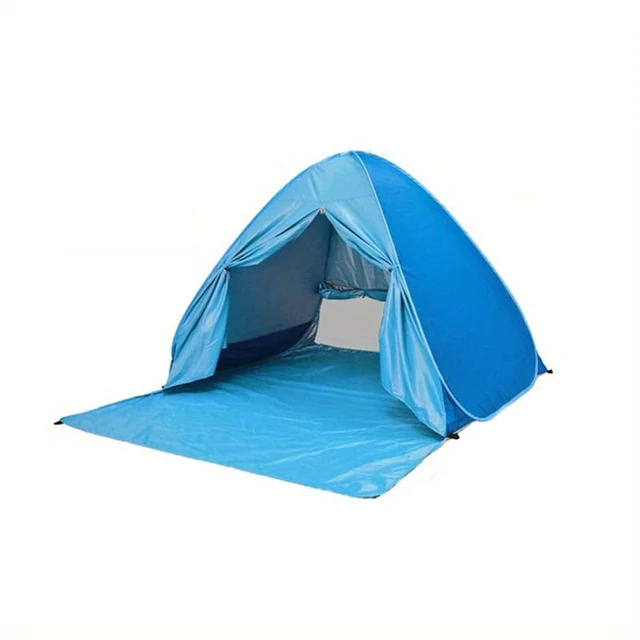Alt view image 6 of 6 - Pop Up Beach Tent, Automatic Instant Portable Sun Shelter, 2-3 Person Lightweight Beach Shade Tent with UV Protection, Waterproof Windproof for Beach, Camping, Picnic