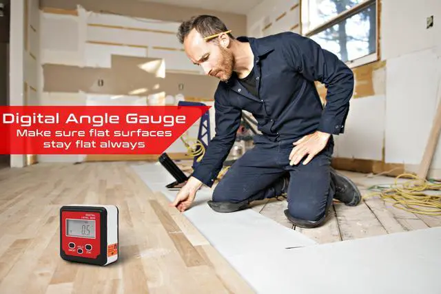 Alt view image 3 of 7 - Digital angle gauge for measuring angles with high accuracy and visualization,Inclinometer accurate and visualized,,0.1 degree accuracy,360 degree coverage in four directions,Magnetic attachment