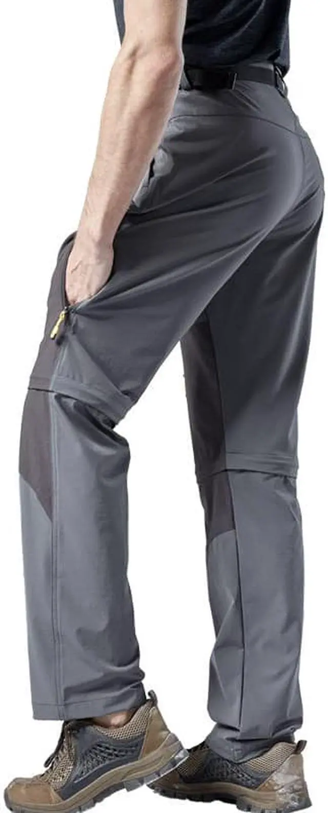 Alt view image 5 of 7 - Men's Elastic Fishing Breathable Two Section Quick Drying Trousers Multi Pocket Detachable Disjointed Trousers