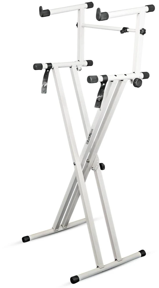 Main image of 5 Core 2 Tier Keyboard Stand Double X Style Adjustable Electric Piano Riser Holder