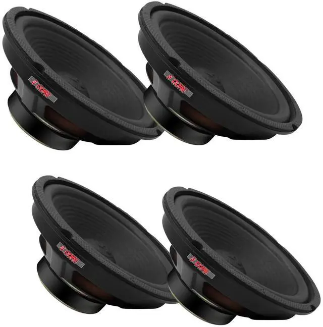 Main image of 5 Core 8 Inch Car Woofer Audio 4Pcs 1000W 4Ohm Deep Bass Subwoofer Component Loud Speaker System