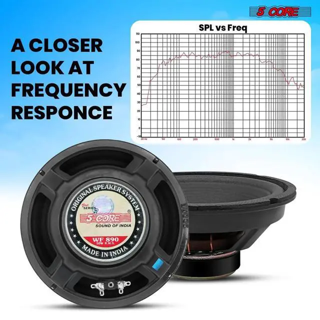 Alt view image 3 of 7 - 5 Core 8 Inch Car Woofer Audio 4Pcs 1000W 4Ohm Deep Bass Subwoofer Component Loud Speaker System