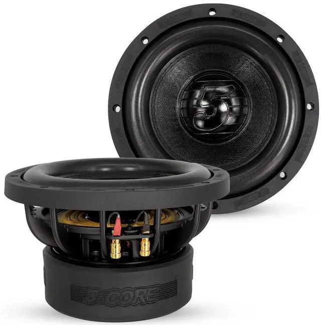 Main image of 5 CORE 6.5 Inch Car Subwoofer Dual 4 Ohm 1000W Max Power High Performance Driver with Aluminum Frame 6.5 Component Sub Woofer for Deep Bass - WF 6.5 140 DBL D4