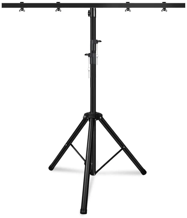 Main image of 5 Core DJ Light Stand Height Adjustable 39 to 100" Heavy Duty Tripod Stage Lights Stands T Bar Hold 4 Lights for Stage Wedding Bar Party Banquet - LS 100