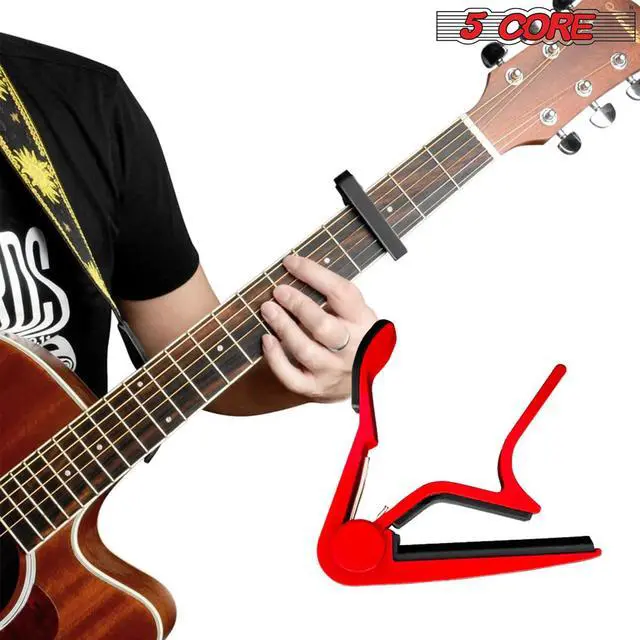 Alt view image 3 of 7 - 5Core Capo Acoustic Electric Guitar 4Pcs 6 String Kapo Clip For Banjo Mandolin Ukulele