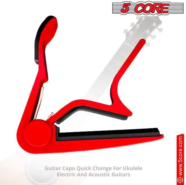 Alt view image 7 of 7 - 5Core Capo Acoustic Electric Guitar 4Pcs 6 String Kapo Clip For Banjo Mandolin Ukulele