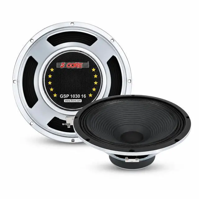 Main image of 5Core 10 Inch Guitar Speaker 60W 16Ohm 25Oz Magnet 1.25" VC Amplifier Cabinet Driver