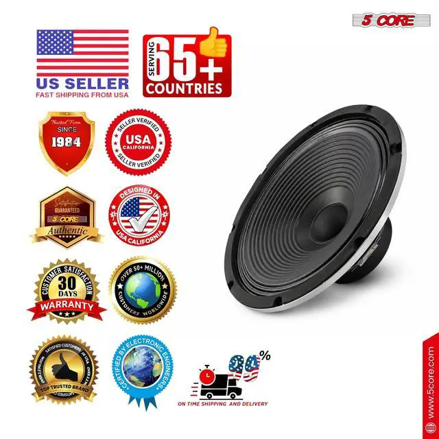 Alt view image 7 of 7 - 5Core 10 Inch Guitar Speaker 60W 16Ohm 25Oz Magnet 1.25" VC Amplifier Cabinet Driver