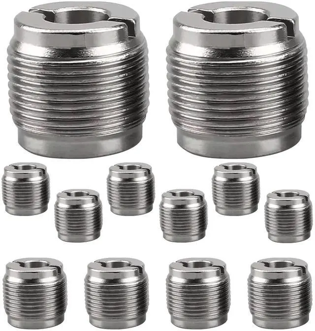 Main image of 5 Core Mic Stand Adapter 12 Pieces 3/8 Female to 5/8 Male Screw Thread Conversion Connector for Microphone Stands Boom Arms Camera Tripod - MS ADP M SLV 38F-58M 12PCS