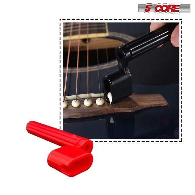 Alt view image 5 of 7 - 5Core Guitar String Winder Professional Guitars Tools Peg Winder with Bridge Pin Remover