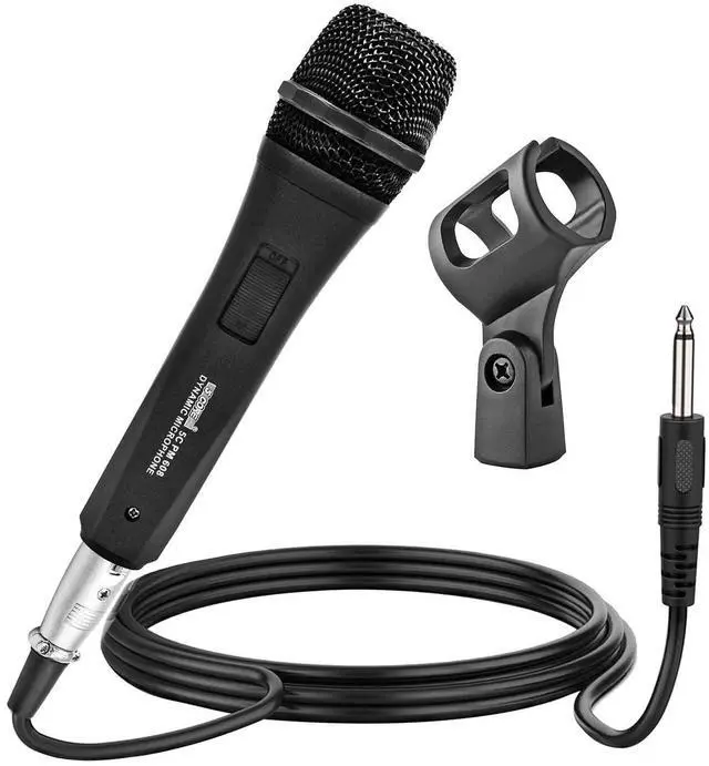 Main image of 5 Core Microphone XLR Dynamic Mic Karaoke Singing Handheld Microfono Wired Professional Unidirectional 1/4 Plug In Cord Connection for Vocal DJ Music - PM 608