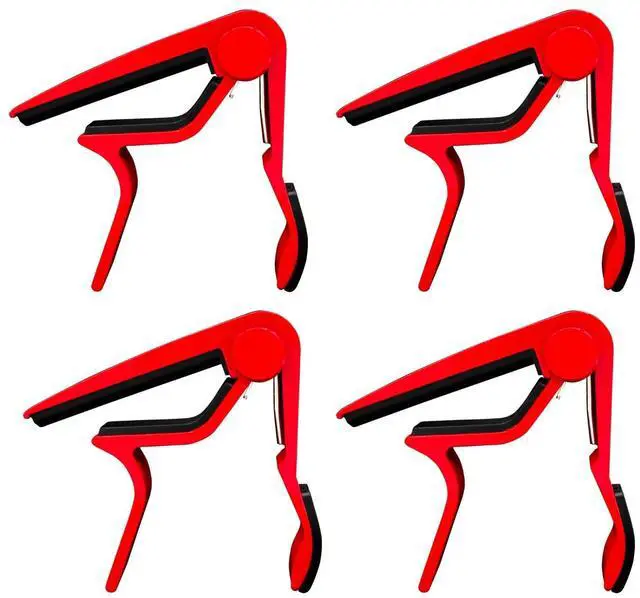 Main image of 5Core Capo Acoustic Electric Guitar 4Pcs 6 String Kapo Clip For Banjo Mandolin Ukulele