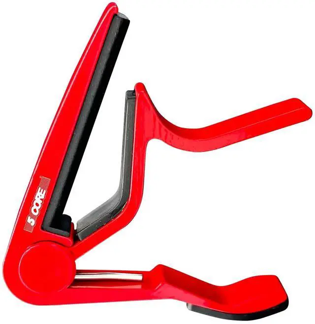 Main image of 5CORE Capo Acoustic Electric Guitar 6 String Quick And Easy Adjustment Classic Clip - Banjo Mandolin Or Ukulele Capotraste Para Guitarra - CAPO RED