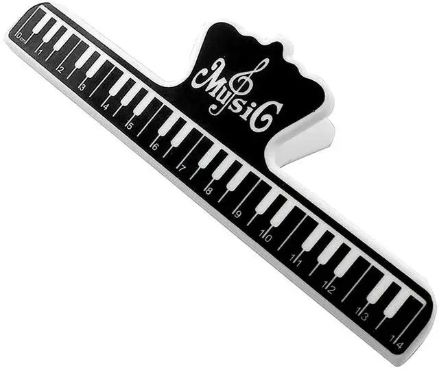 Main image of 5 Core Music Sheet Page Holder Clip Black Durable Plastic Music Score Fixed Clips - MUS CLIP 1PC