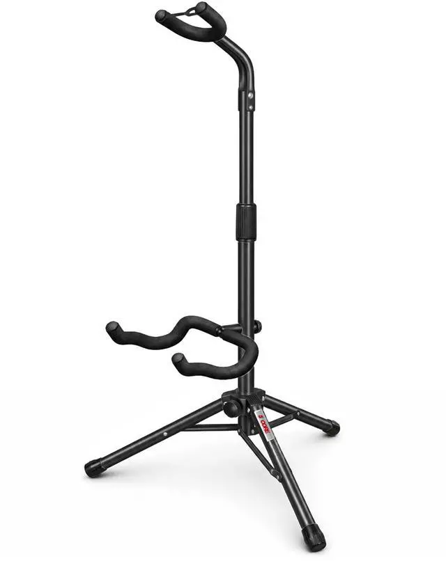 Main image of 5 Core Guitar Stand Floor Adjustable Heavy Duty Tripod Acoustic Electric Bass Cello Upright Folding Stands w Neck Holder For On Stage Studio - GSH HD