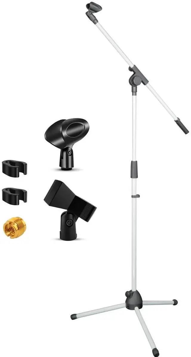 Main image of 5 Core Tripod Mic Stand Adjustable Holder Floor Microphone Boom Arm