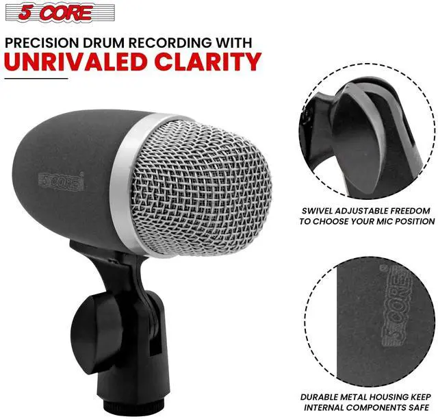 Alt view image 6 of 7 - 5 Core Tabla Mic Indian Instrument Microphone Set for Bayan & Dayan Dholak Uni-Directional Mridangam Mic for Recording Live Stage Temple & Classroom - TABLA MIC 2XP