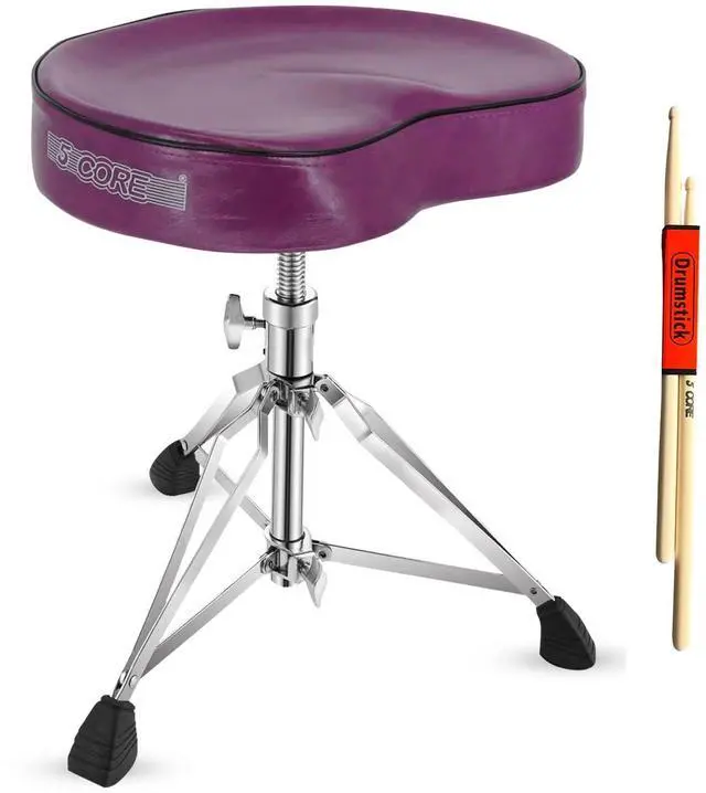 Main image of 5 Core Drum Throne Padded Guitar Stool Saddle Drummer Seat for Adults & Kids