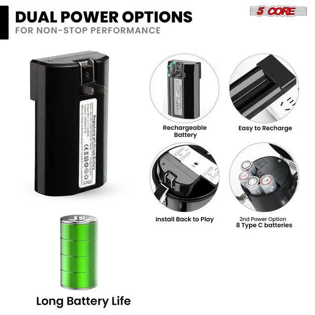 Alt view image 4 of 7 - 5 Core Megaphone Bullhorn 50W Speaker w Bluetooth Siren Adjustable Volume Loud Portable PA System