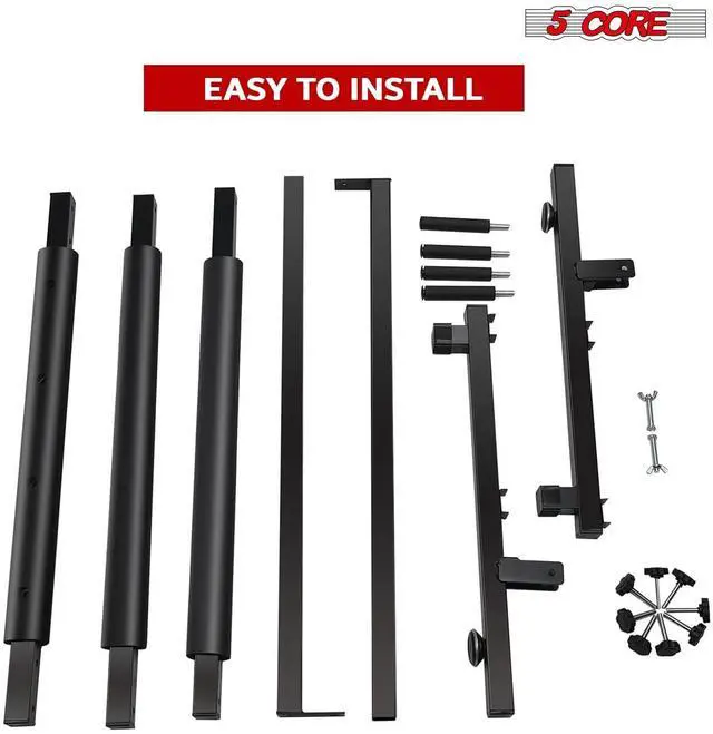 Alt view image 3 of 7 - 5 Core Guitar Rack Stand 3 Multi Guitars Holder Storage Stands for Acoustic Electric and Bass Soporte Para Guitarra - GRack 3N1