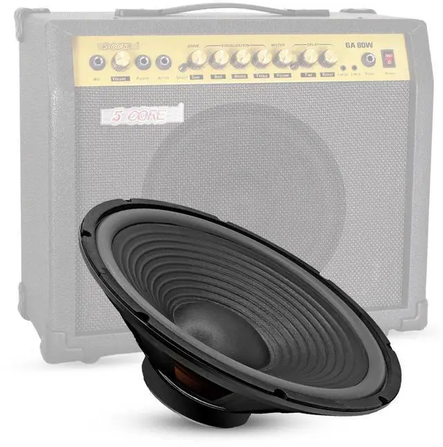 Alt view image 2 of 7 - 5 Core 15 Inch Guitar Speaker Replacement 450W 4 Ohm Low Distortion for Electric Guitar Amp Cabinet