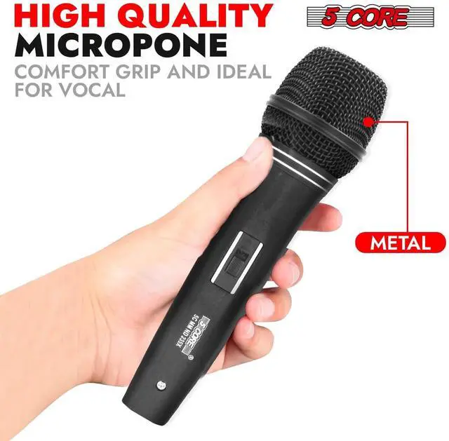 Alt view image 2 of 7 - 5 Core Mic Karaoke Dynamic Handheld XLR Microphone for Professional Vocal Recording Live Stage Singing Music Neodymium 1/4 Corded Wired Micrófono - ND 235X
