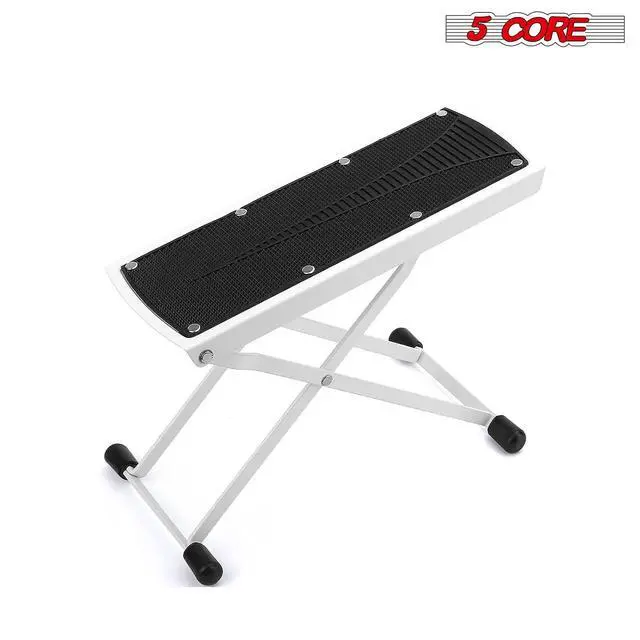 Alt view image 2 of 7 - 5 Core Guitar Foot Stool Height Adjustable Folding Leg Rest Classical Footrest