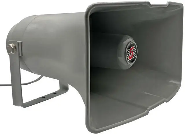 Main image of 5 CORE 12.5 x 6.5 Inch Outdoor PA Horn Speaker Loudspeaker 35 Watt RMS Loud Sound Megaphone Driver Horn 400Hz-5KHz Frequency 8 Ohm Weatherproof Vehicle Siren - SUH-300 1Pc