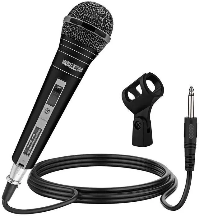 Main image of 5 Core Microphone XLR Dynamic Mic Karaoke Singing Handheld Microfono Wired Professional Unidirectional 1/4 Plug In Cord Connection for Vocal DJ Music - PM 757