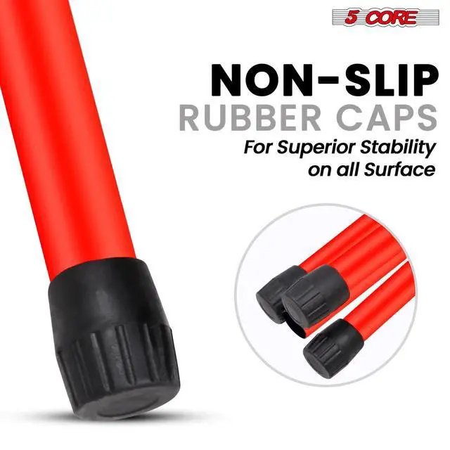 Alt view image 6 of 7 - 5 Core Speaker Stand Tripod Pair Heavy Duty Adjustable 36" Universal Mount for PA DJ Studio w Bag
