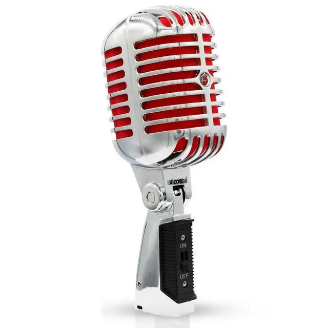 Main image of 5 Core Professional Vintage Microphone for Singing Dynamic Super Cardiod XLR Old Retro Vocal Mic Stage Unidirectional Classic Studio Microfono Recording Wired Corded for Live Performance - RTRO MIC CH
