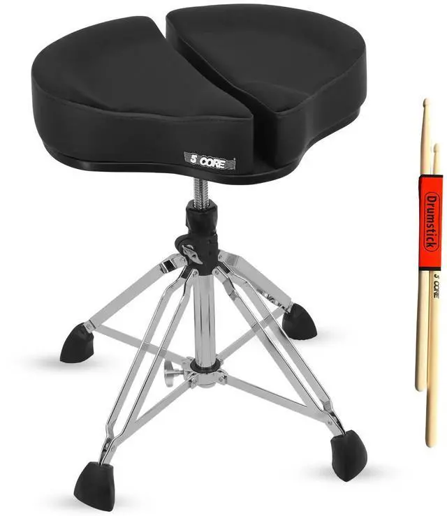 Main image of 5 Core Drum Throne Sponge Padded Guitar Stool Drummer Seat for Adults & Kids