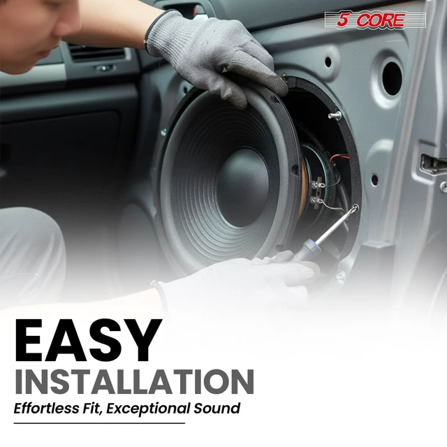 Alt view image 7 of 7 - 5 Core 12 Inch Car Woofer Audio Pair 600W 4Ohm Deep Bass Replacement Sub Woofer