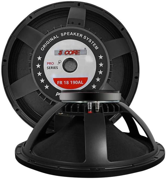Main image of 5Core 18" Subwoofer Speaker 600W RMS 8Ohm Replacement Audio PA DJ Sub Woofer