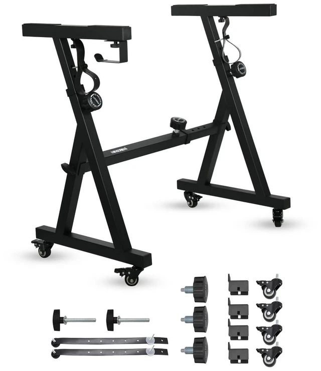 Main image of 5Core Keyboard Stand Adjustable Height 36.5" Width 32.5 Electric Piano Riser