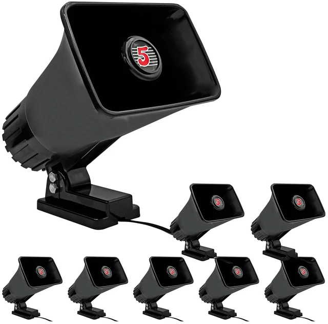 Main image of 5Core 6" PA Horn 200W 8Pc Loud Speaker Bull Horn Loud Audio 8Ohm All Weather Use
