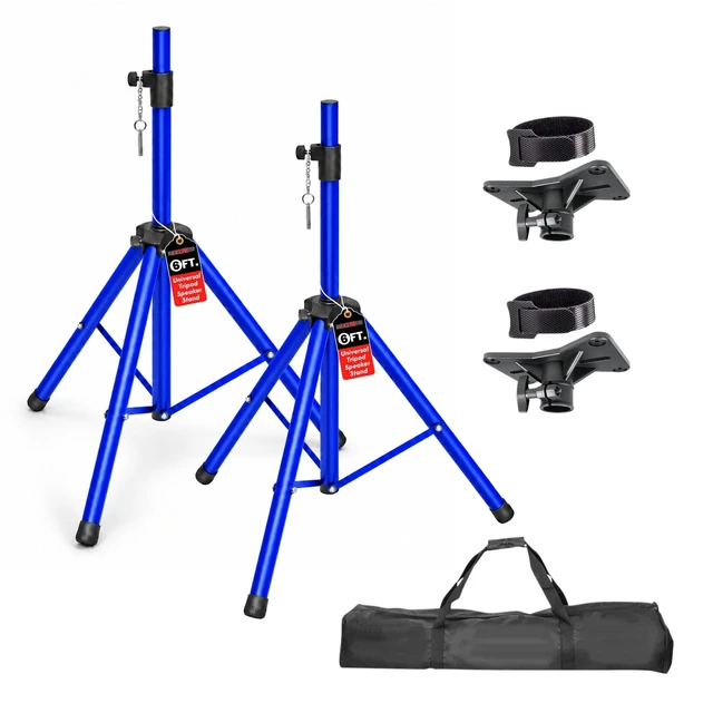 Main image of 5 Core Speaker Stand Tripod Pair Adjustable PA DJ Universal Pole Mount