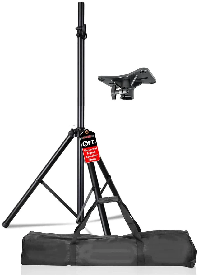 Main image of 5 Core Speaker Stand Adjustable PA DJ Tripod Stands w 35mm Pole 132 Lbs Capacity