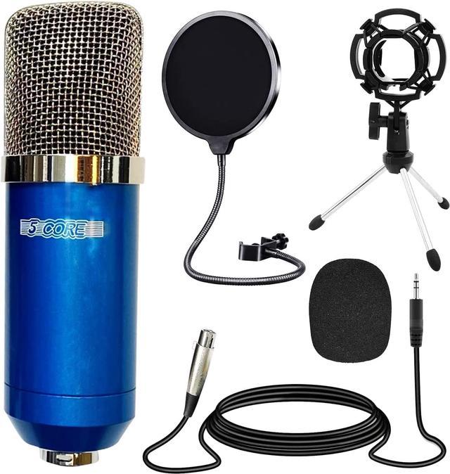 XLR Microphone Condenser Mic for Computer Gaming, Podcast Tripod