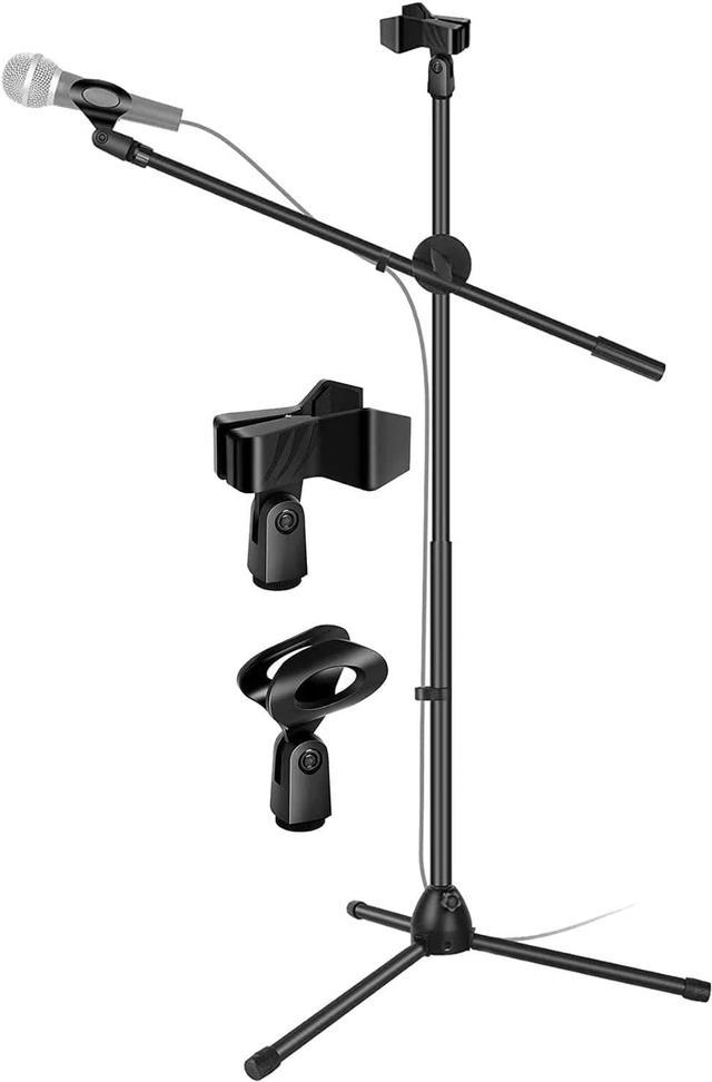 Adjustable Microphone Stand Boom Arm Mic Mount Quarter-turn Clutch Tripod  Holder Audio Vocal Stage 