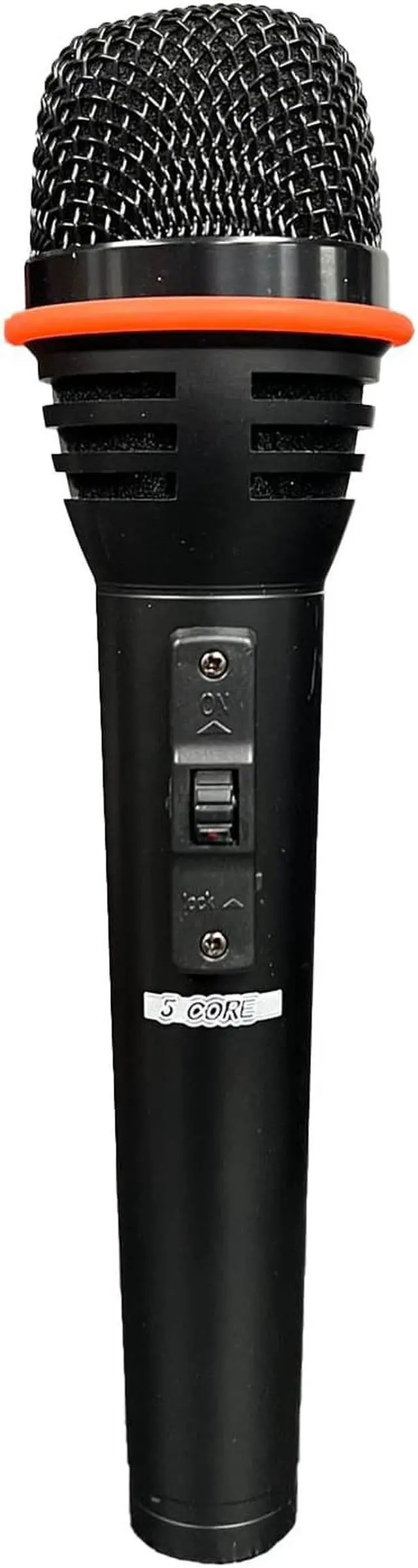 Main image of 5 Core Karaoke Microphone Dynamic Vocal Cardioid Unidirectional Mic w ON/ OFF Switch XLR Cord, Clip  A-54