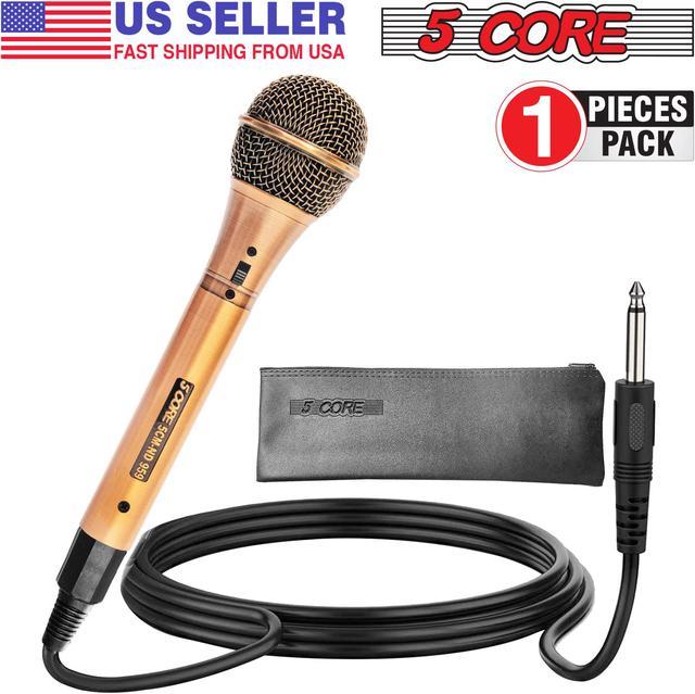 Microphone With On And Off Switch Wired Karaoke Mic Condenser Microphone  For Vocal Music Performanc