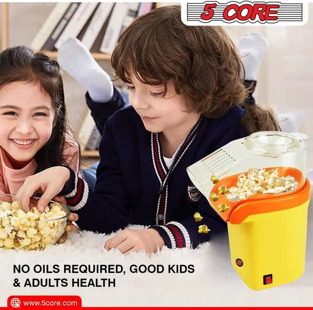 Alt view image 5 of 8 - 5 Core Popcorn Machine 16 Cup Capacity Hot Air Popper Mini Portable Tabletop Electric Pop Corn Maker Maquina Para Hacer Palomitas De Maiz For Home Movie Party - POP Y