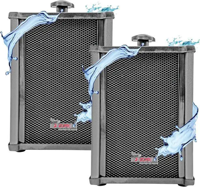 Main image of 5 Core Outdoor Speakers Pair Stereo In Wall Speaker 100W Peak Passive Outside Surface Mount Wired Waterproof Patio House Garage Indoor Exterior Audio System Out Door Bocinas Para Casa - 10T G 2PCS